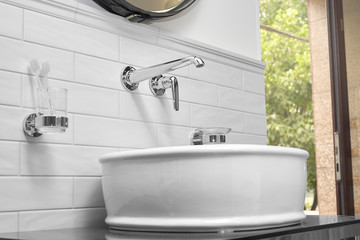 washbasin in the bathroom