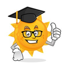 Image result for sun with graduation cap clipart