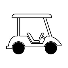 golf cart isolated icon vector illustration design