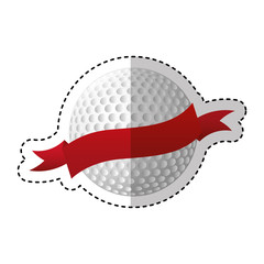 golf ball isolated icon vector illustration design