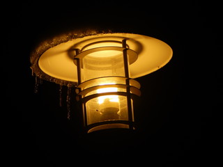 light, winter, ice.