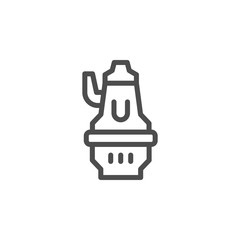 Sewage pump line icon