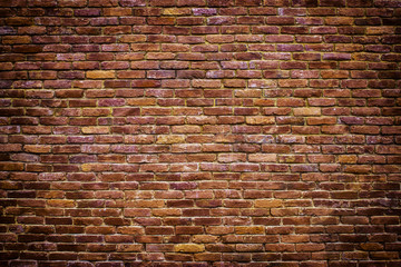 Brick wall texture, brick surface as background