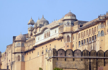 Fototapeta na wymiar Amber Fort in Jaipur, Rajasthan, India