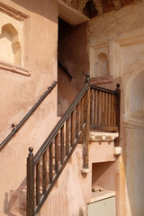 Architectural detail of Amber Fort in Jaipur, Rajasthan, India