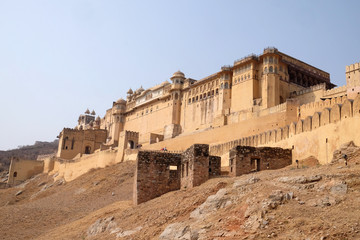 Fototapeta premium Amber Fort in Jaipur, Rajasthan, India