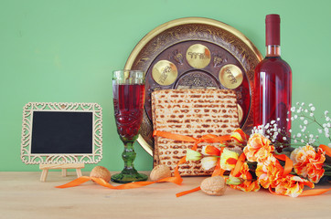 Pesah celebration concept (jewish Passover holiday).