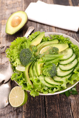 green vegetable salad