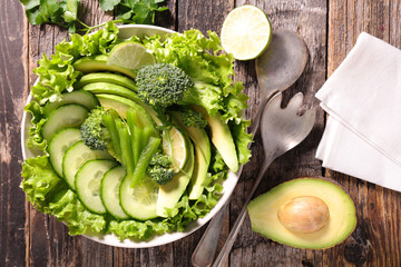 green vegetable salad