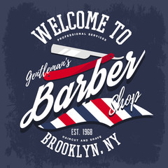 Branding sign or insignia for barber shop