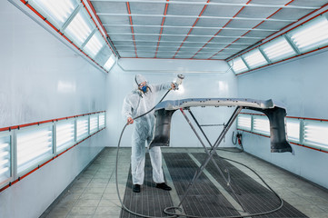 Repair and painting car car mechanic