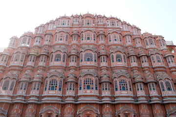 Hawa Mahal, Winds Palace in Jaipur, Rajasthan, India. Jaipur is the capital and the largest city of Rajasthan