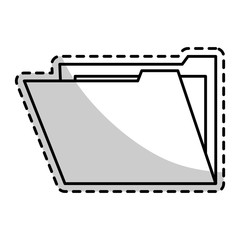 file folder icon image vector illustration design 