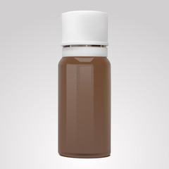 Vector realistic bottle for essential oils and cosmetic products.