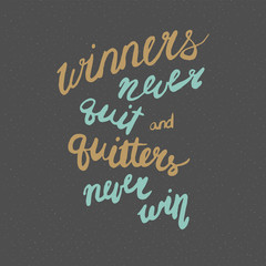 Motivational quote in hand drawn style