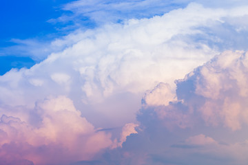 Fototapeta na wymiar clouds against a blue sky