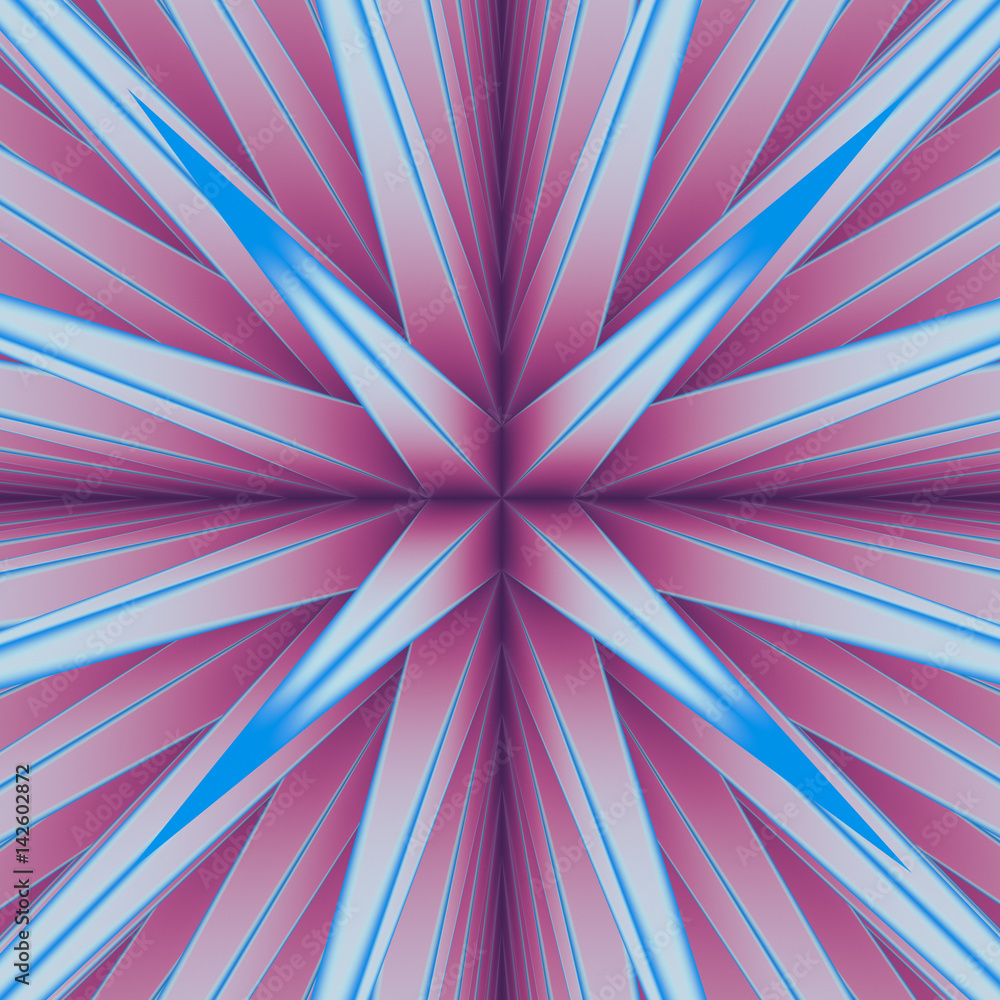 Aufkleber colorful geometric surface pattern. 3d rendering