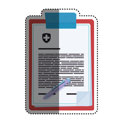 Medical report document icon vector illustration graphic design