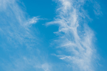 Blue sky nature background.