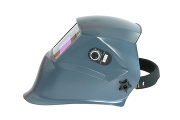 Blue protective mask for welding