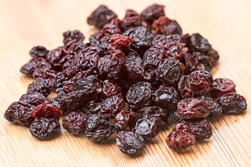 Bunch of raisins on a chalkboard