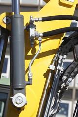 Hydraulischer Baggerarm eines Baggers