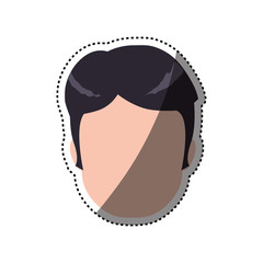 Man faceless head icon vector illustration graphic design