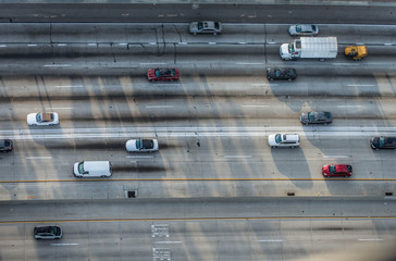 Cars driving on a highway