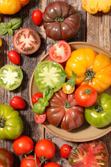assorted variety tomato