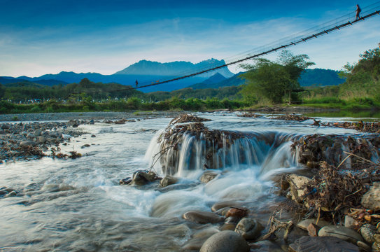mini waterfall at kota belut sabah