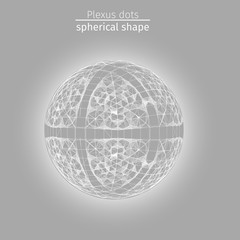  Plexus white planet round light gray white