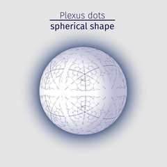  Plexus white planet round light