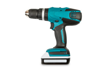 Teal color cordless combi drill
