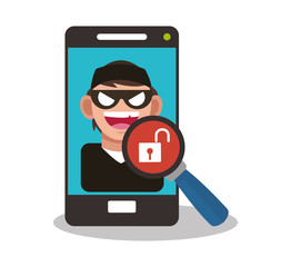 virus threat internet security related icons image vector illustration design 