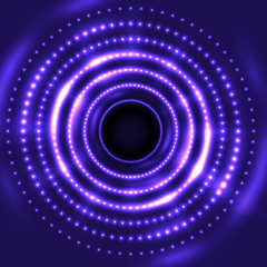 Round purple round light
