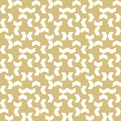 Geometric pattern with golden arrows. Seamless abstract background