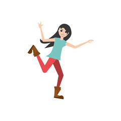 cheerful woman party celebration vector illustration eps 10