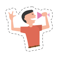 man party dance celebration vector illustration eps 10