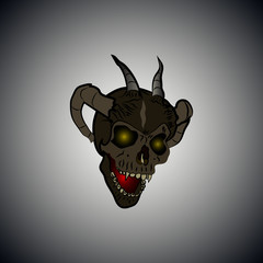 The skull of the demon. Hellraiser.