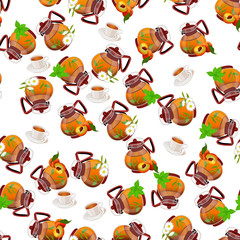 Naklejka premium illustration of teapot