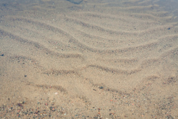 Sand shaped by waves