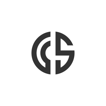 CS or SC logo monogram