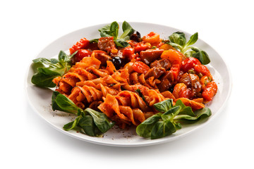 Pasta with tomato sauce