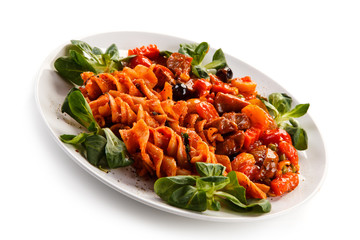 Pasta with tomato sauce