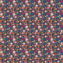 Cute pattern in small flower. Small colorful flowers. Ditsy floral background. The elegant the template for fashion prints.