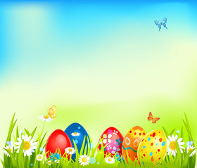 Vector easter background