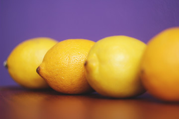 Background with lemons