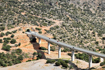 VOAK Motorway EO Irakliou Agiou Nikolaou Number 90 / E75 near the village of Chersonisos on the...