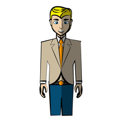 cartoon man avatar comic vector illustration eps 10