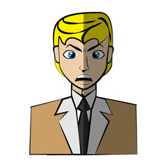 cartoon man character concept vector illustration eps 10